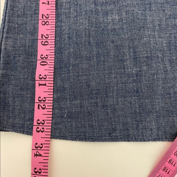 Theory Ulrika B Chambray One Shoulder Mini Dress/ Tunic Size 2 - Picture 7 of 9